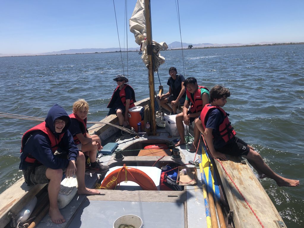 Sea Scouts at sea