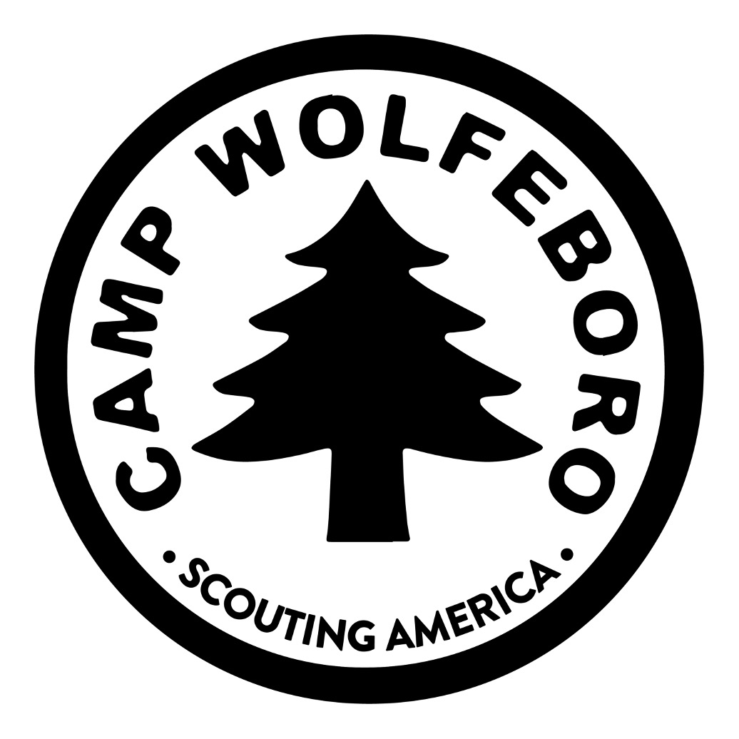 Camp Wolfeboro logo with Scouting America