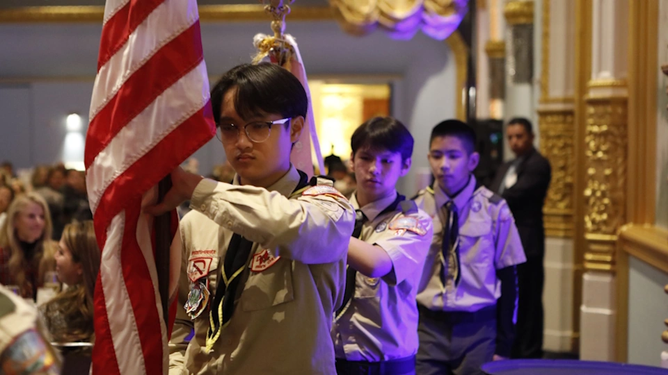 Gala color guard