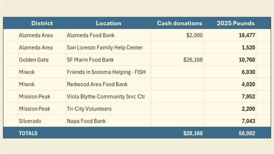 Scouting for Food multiple food banks