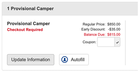 Provisional Camper Registration 6