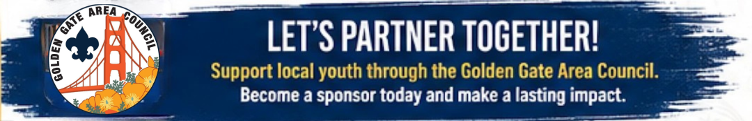 Merit badge sponsor banner round logo