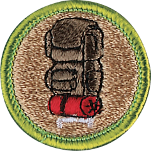 Backpacking merit badge patch