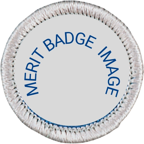 Blank merit badge patch