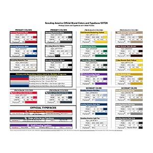 Scouting America Official Brand Colors and Typefaces