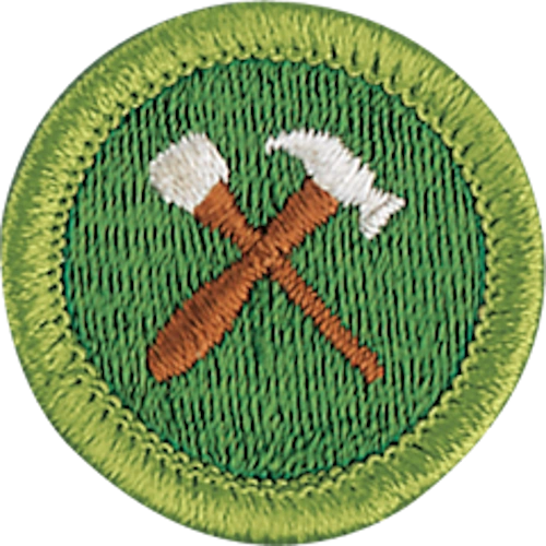 Home repairs merit badge patch